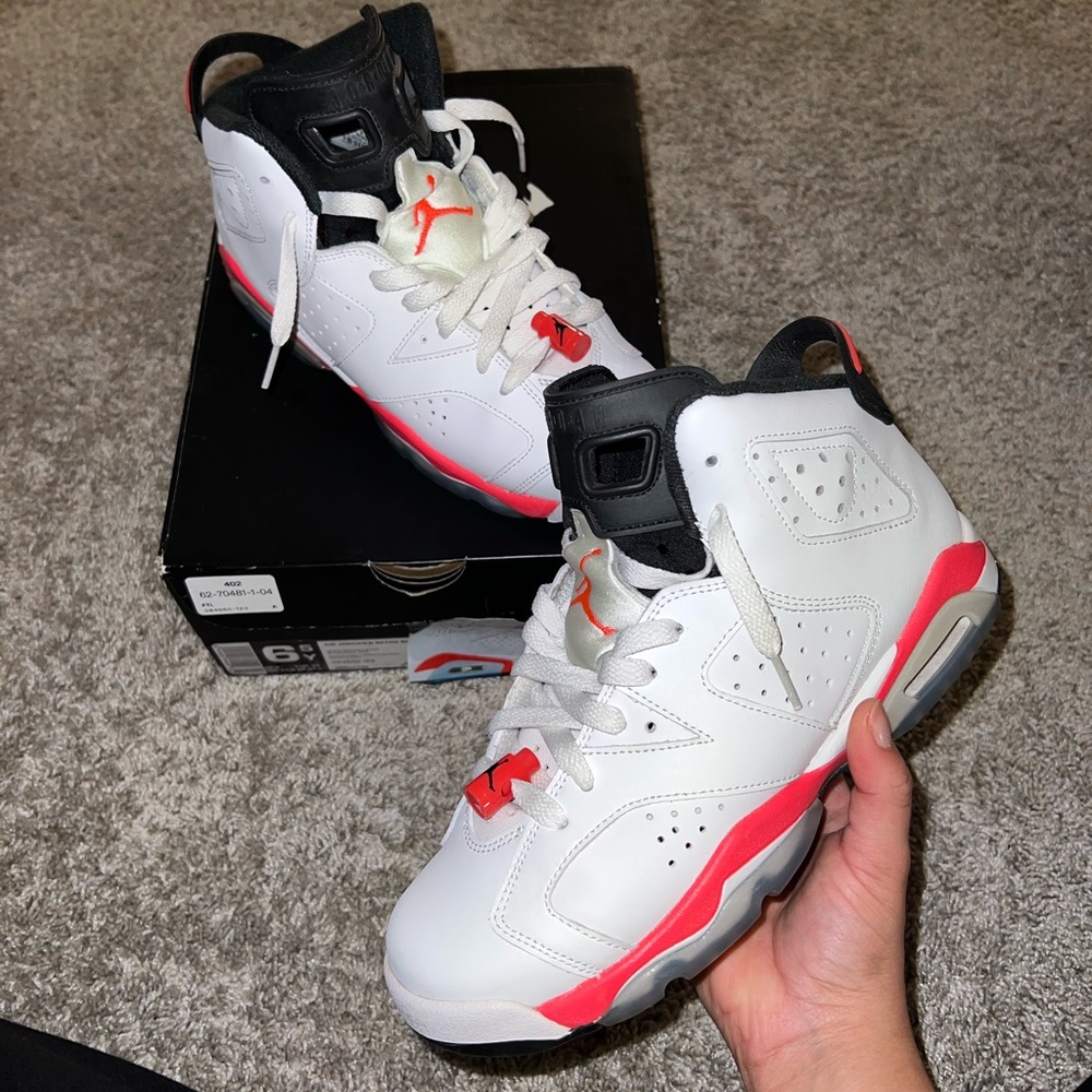 White infrared 6s Gradeschool/boys